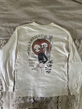 Octopied Mind Dead Weight Long Sleeve Shirt, Medium, Admit None Alien